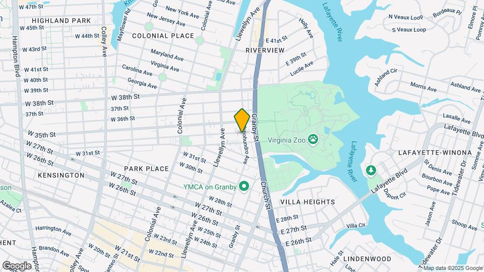 201 W 34th St Map and Location Details