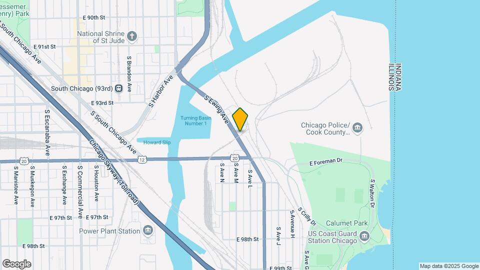 9427 S Ewing Ave, Unit 1 Map and Location Details