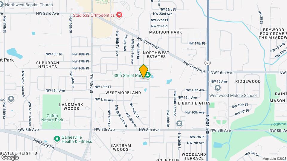 3826 NW 14th Pl Map and Location Details