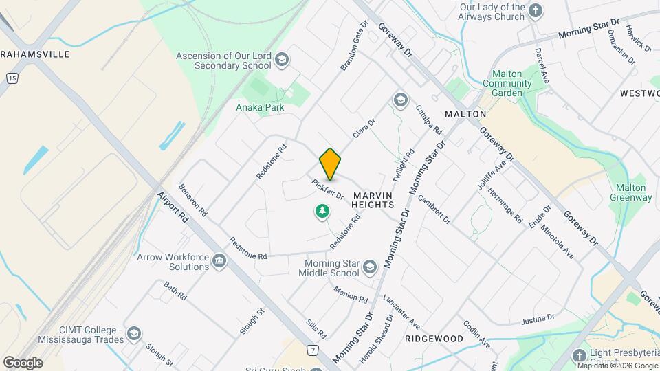 7479 Pickfair Dr Map and Location Details