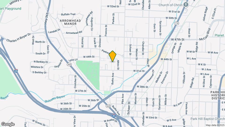4120 Burks Ave Map and Location Details
