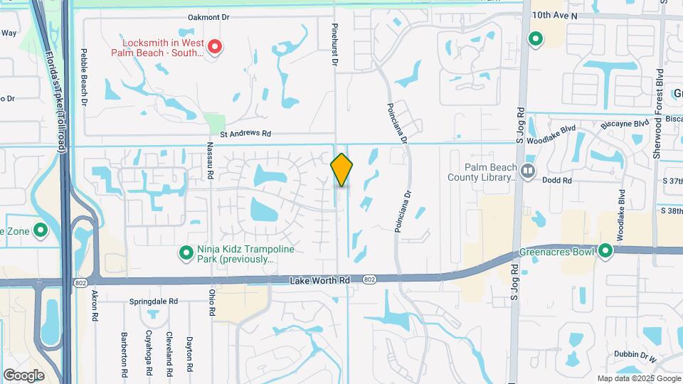 3684 Pinehurst Dr, Unit Effiency Map and Location Details