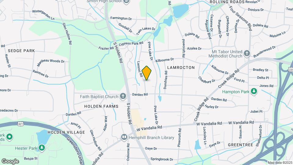 2801 Lamroc Rd Map and Location Details