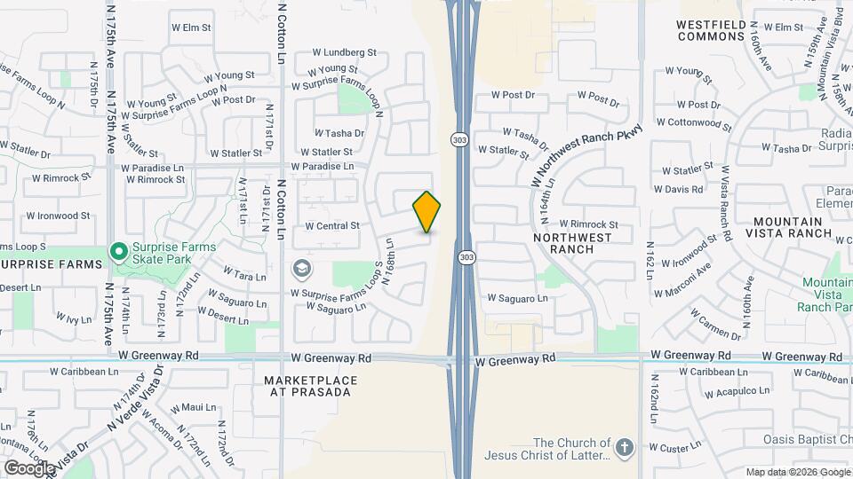 16812 W Marconi Ave Mapa y Detalles de la Ubicación