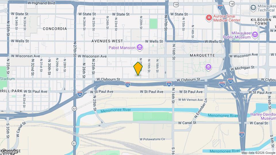 505 N 20th St Map and Location Details