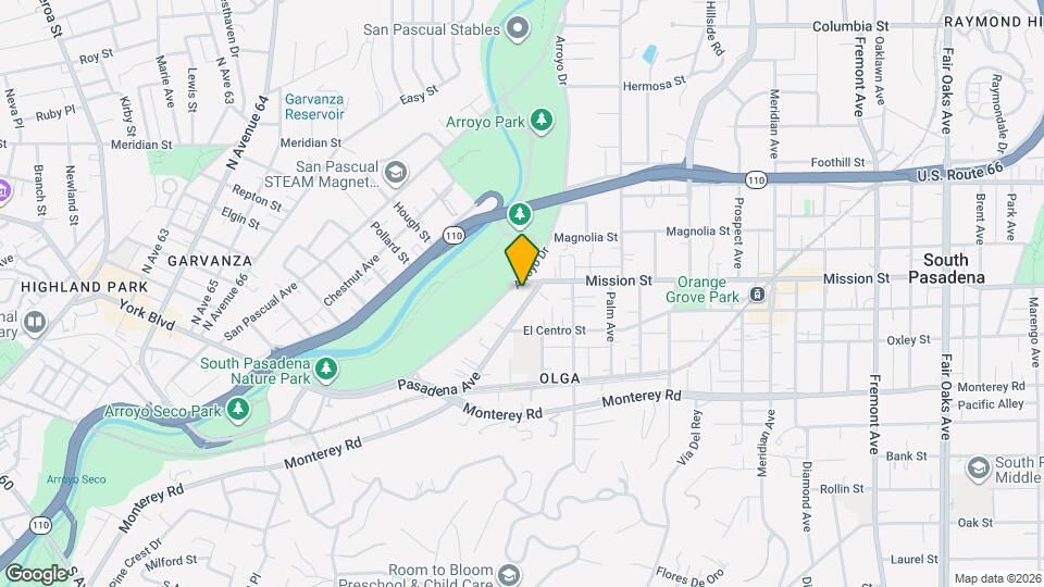 396 Pasadena Ave Map and Location Details