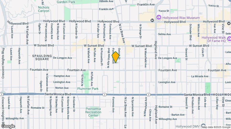1330 N Formosa Ave Map and Location Details