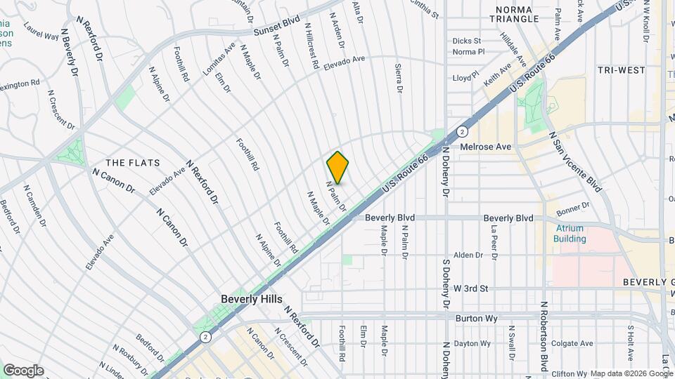 512 N Palm Dr Map and Location Details