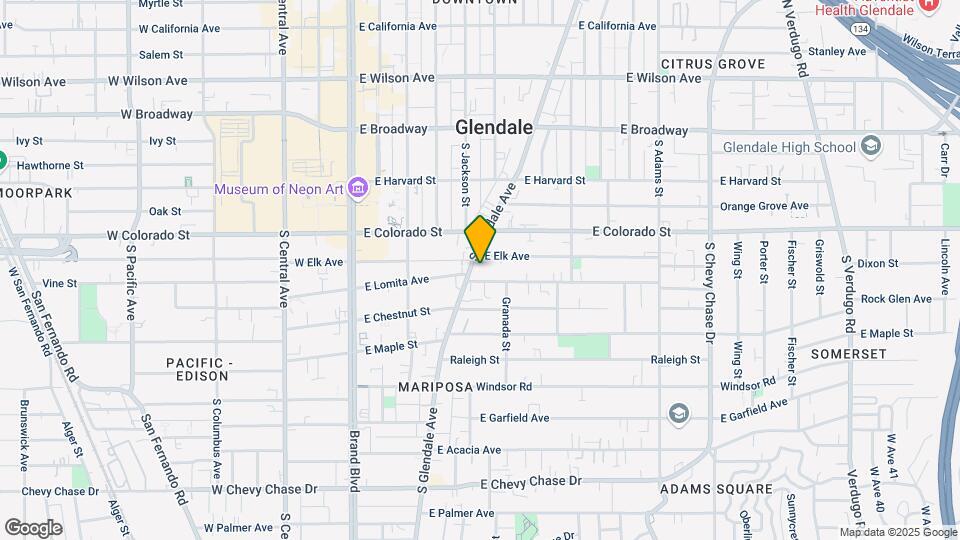 410 S Glendale Ave Mapa y Detalles de la Ubicación