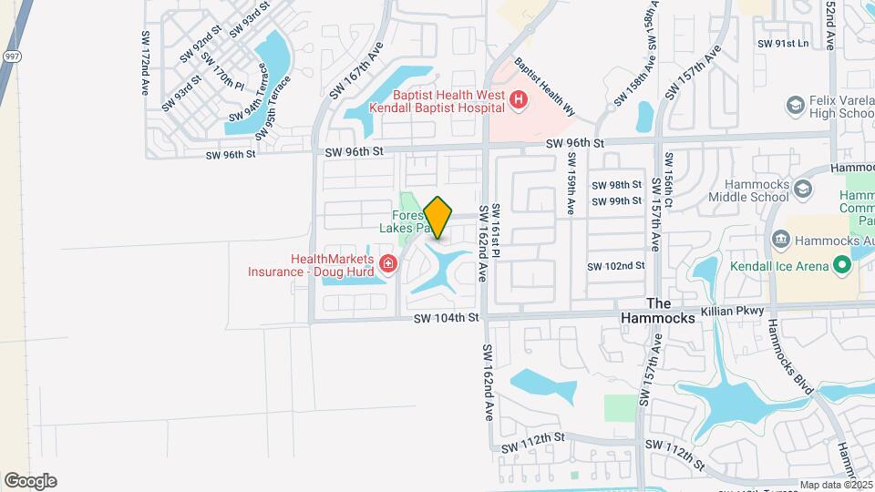 16306 SW 100th Terrace Map and Location Details