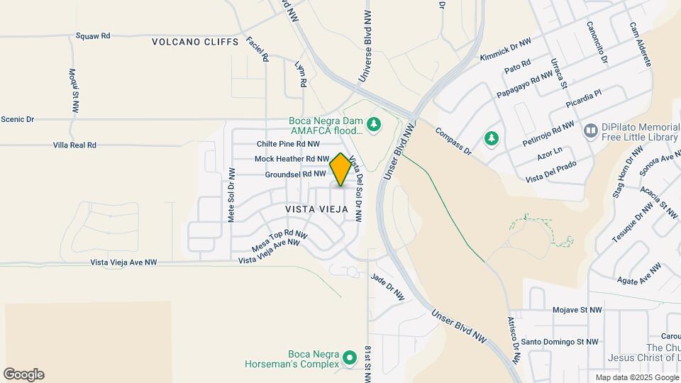 6835 Old Mesa Dr NW Map and Location Details