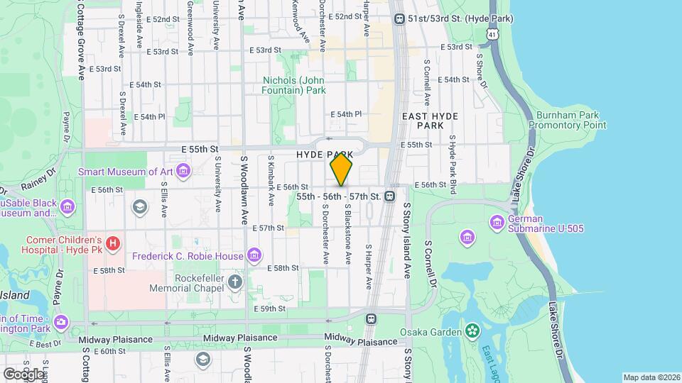 5600 S Blackstone Ave, Unit #3 Mapa y Detalles de la Ubicación