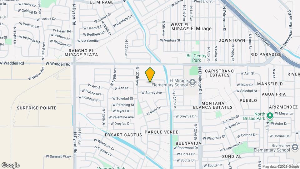 12614 W Ash St Mapa y Detalles de la Ubicación