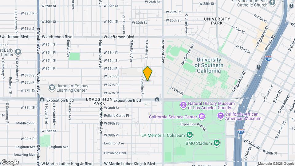 1171 W 37th Pl Mapa y Detalles de la Ubicación