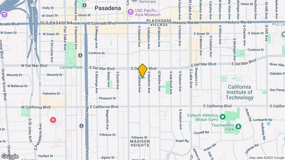 392 S Oakland Ave Map and Location Details