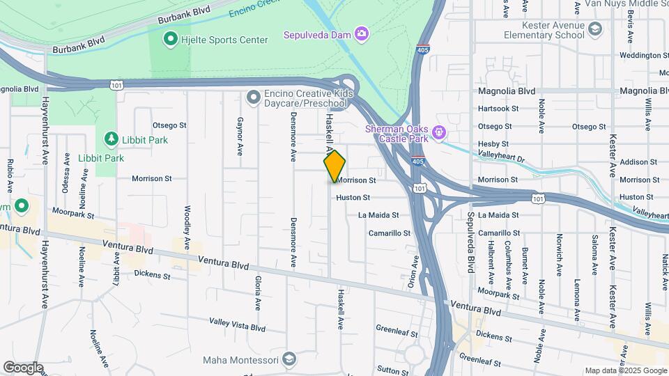 4918 Haskell Ave Map and Location Details