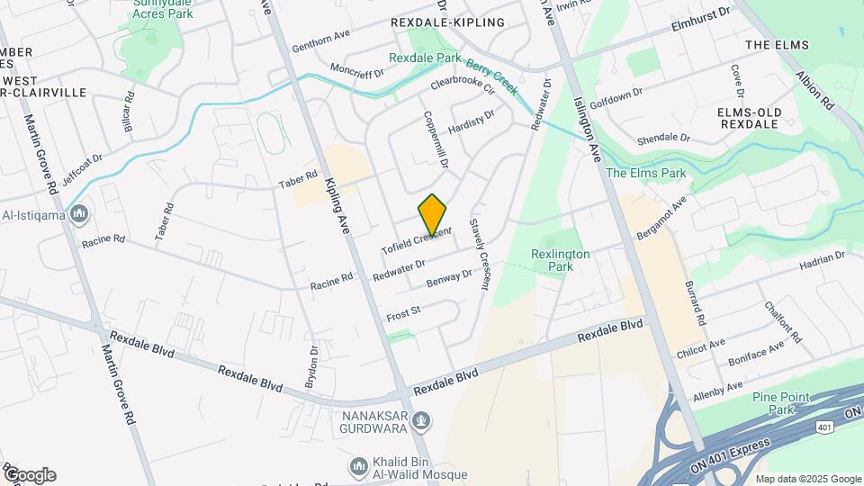 14 Tofield Crescent Map and Location Details