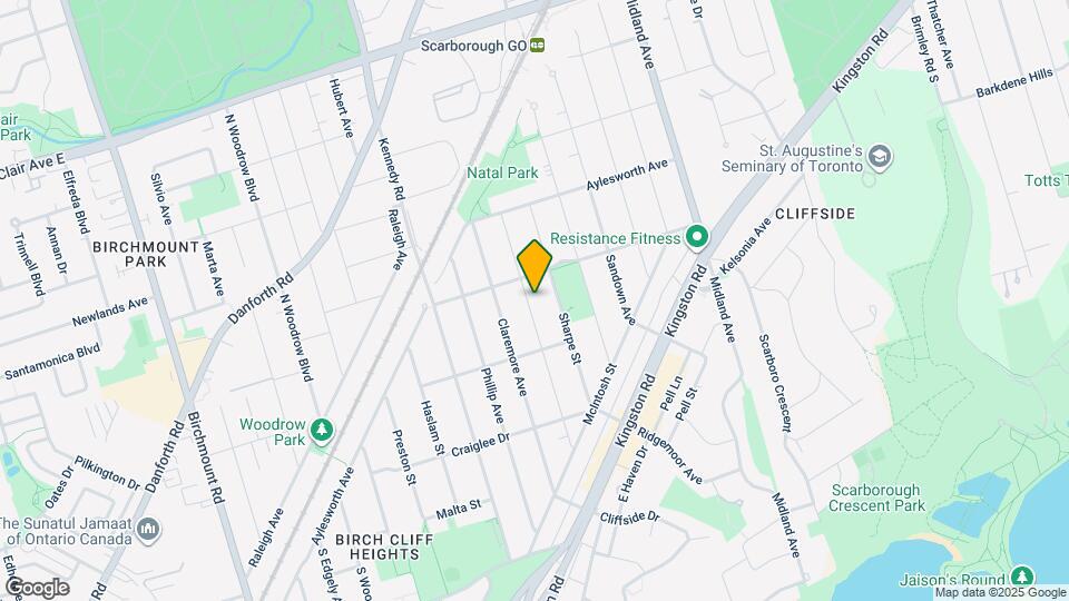 75 Vanbrugh Ave Map and Location Details