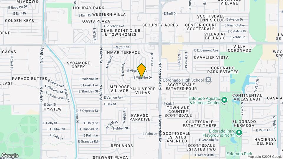 7035 E Wilshire Dr Map and Location Details