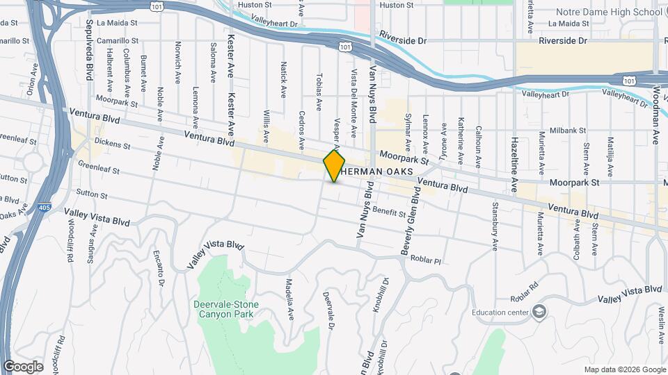 14562 Dickens St Map and Location Details