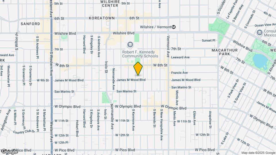 854 S Kenmore Ave Map and Location Details