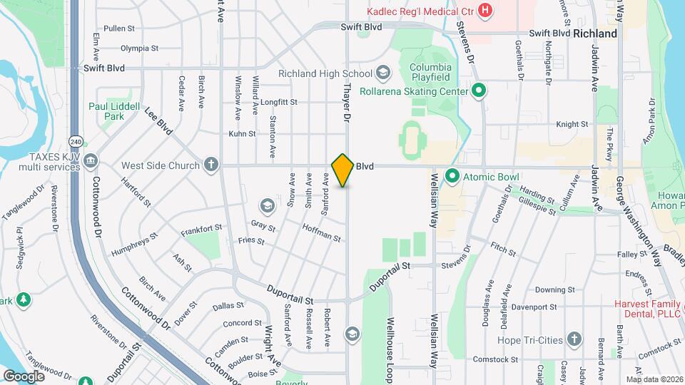 617 Thayer Dr Mapa y Detalles de la Ubicación