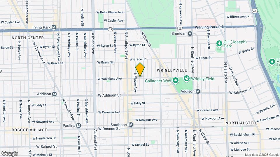 1316 W Waveland Ave, Unit 2 Map and Location Details