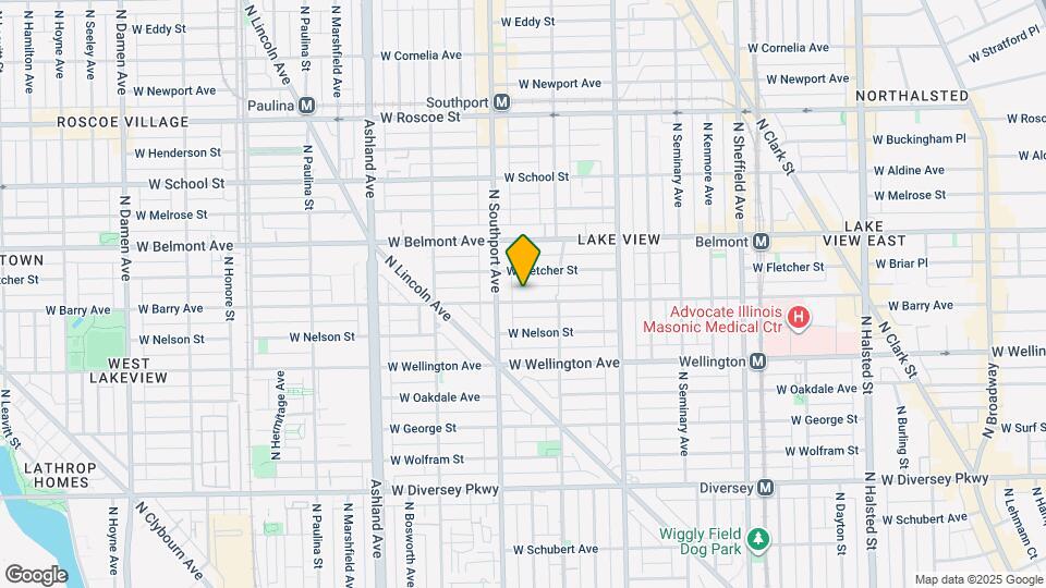 1334 W Barry Ave Map and Location Details