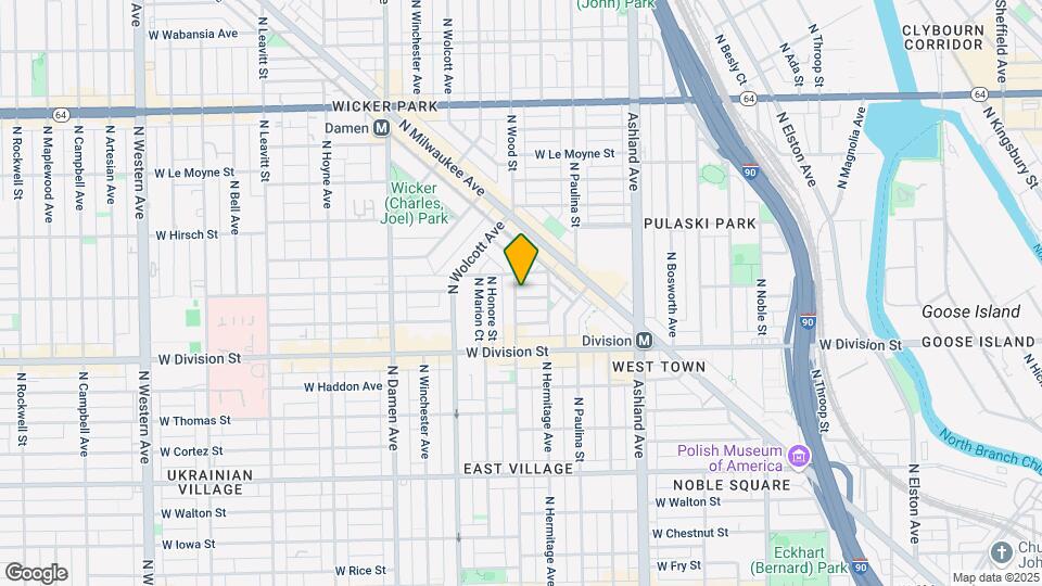 1259 N Wood St Map and Location Details