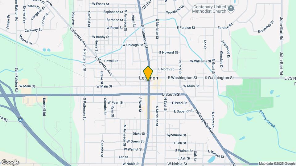 112 1/2 N Lebanon St Map and Location Details