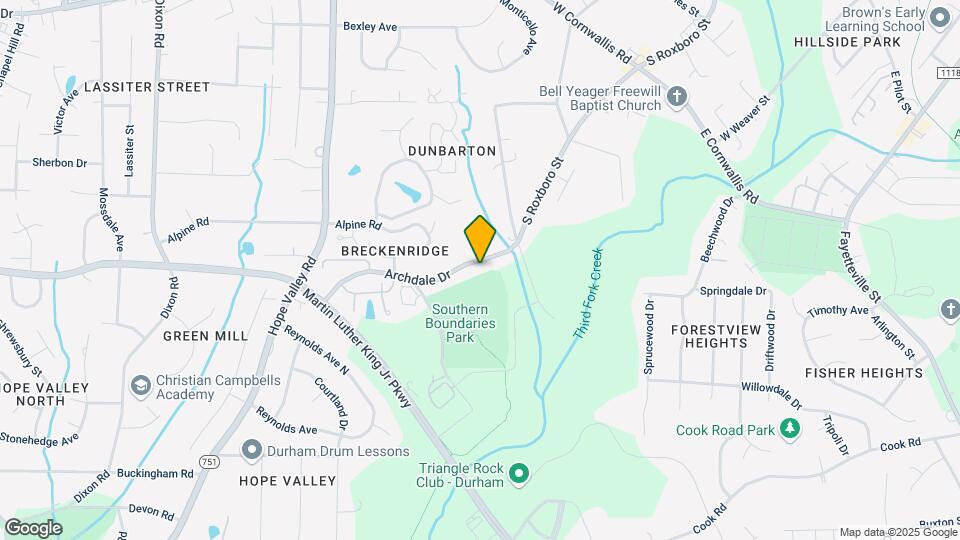 123 Archdale Dr Map and Location Details