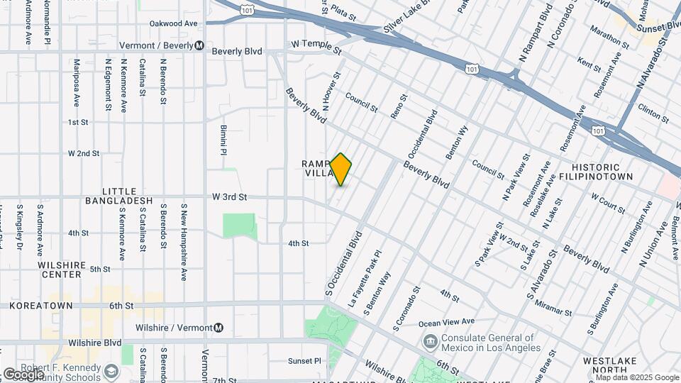 234 S Vendome St Map and Location Details