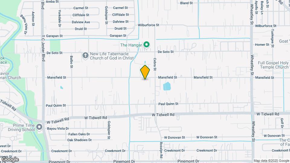5823 Mansfield St Map and Location Details