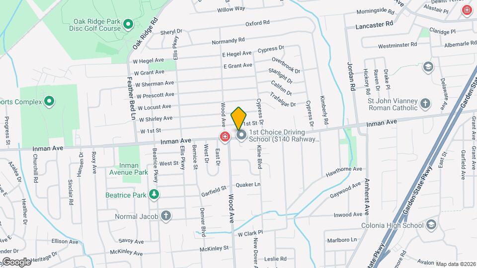 796 Inman Ave Map and Location Details