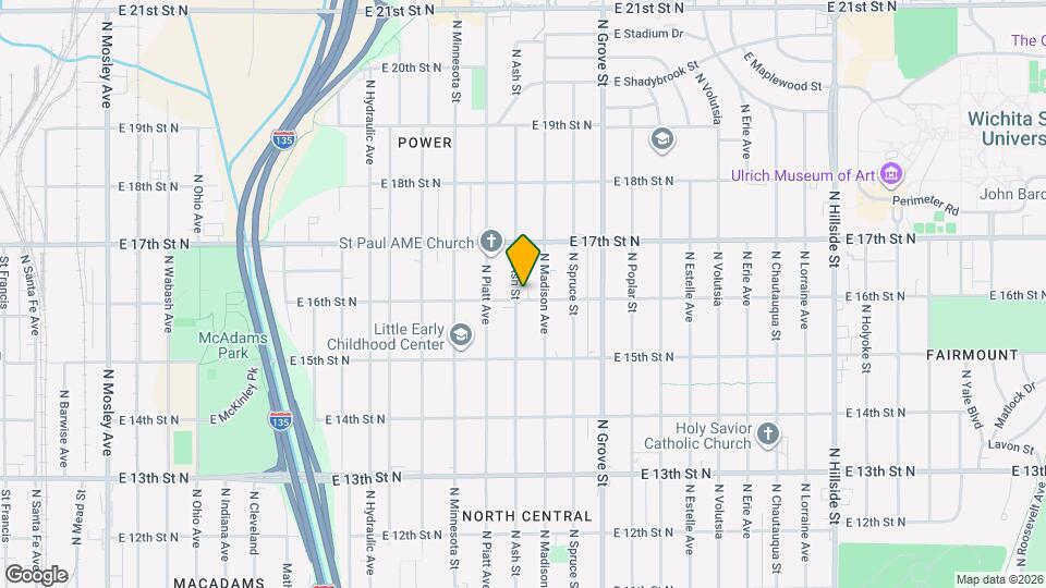 2110 E 16th St N Map and Location Details