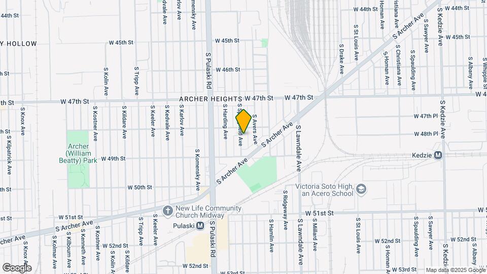 4815 S Springfield Ave, Unit 2 Mapa y Detalles de la Ubicación