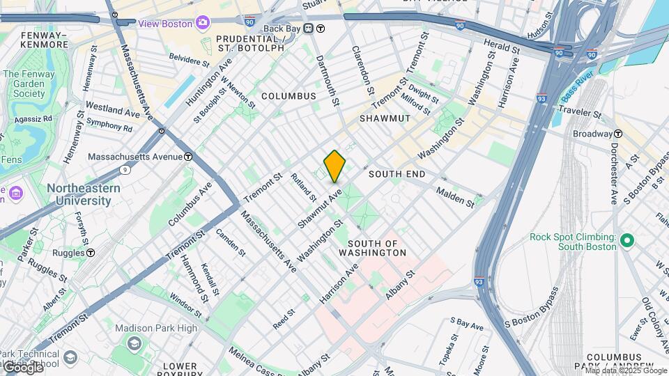 427 Shawmut Ave, Unit 2 Map and Location Details