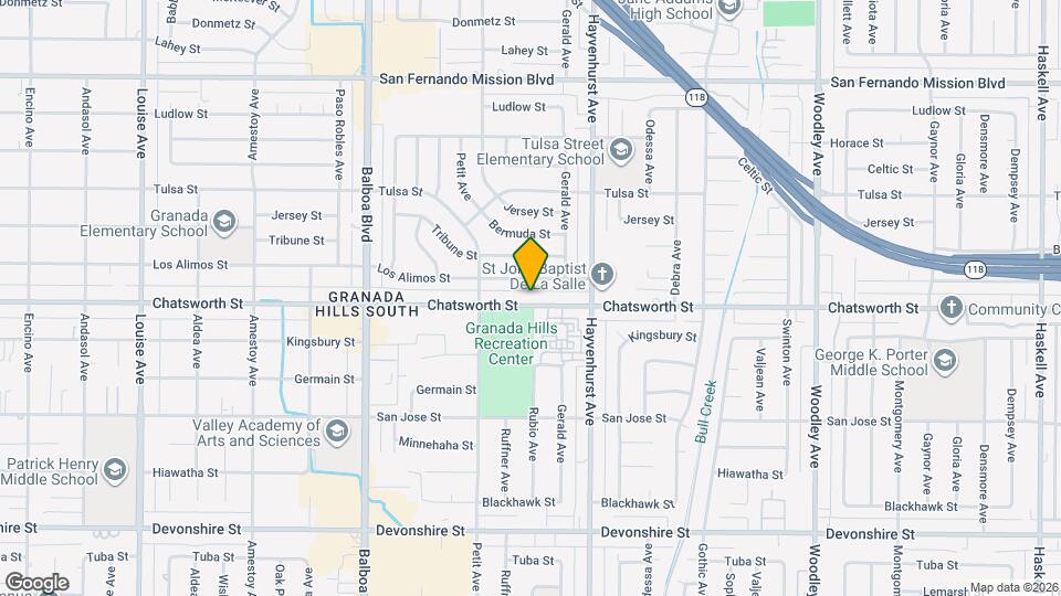 16701 Chatsworth St Mapa y Detalles de la Ubicación