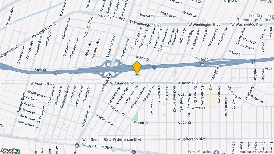 2519 S Harcourt Ave Map and Location Details