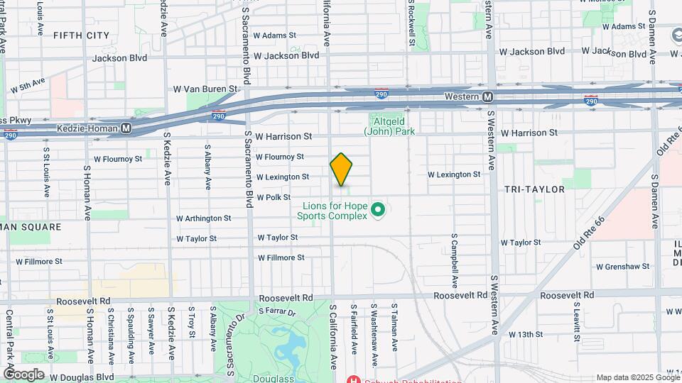 2742 W Polk St, Unit G Map and Location Details