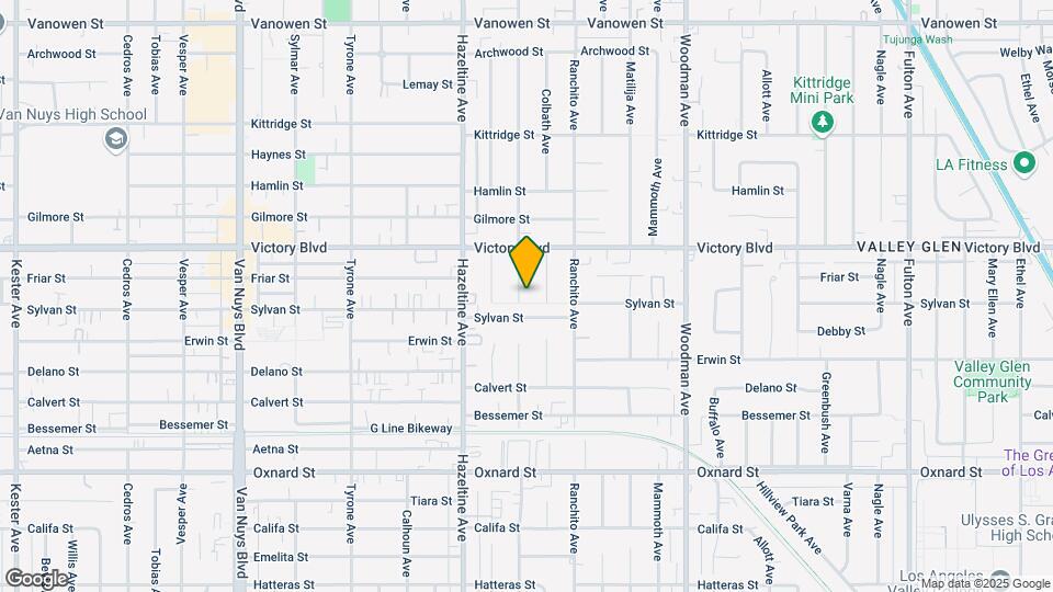 6308 Costello Ave Map and Location Details