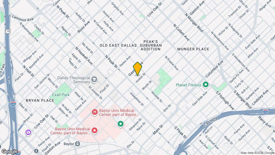 4325 Junius St Map and Location Details