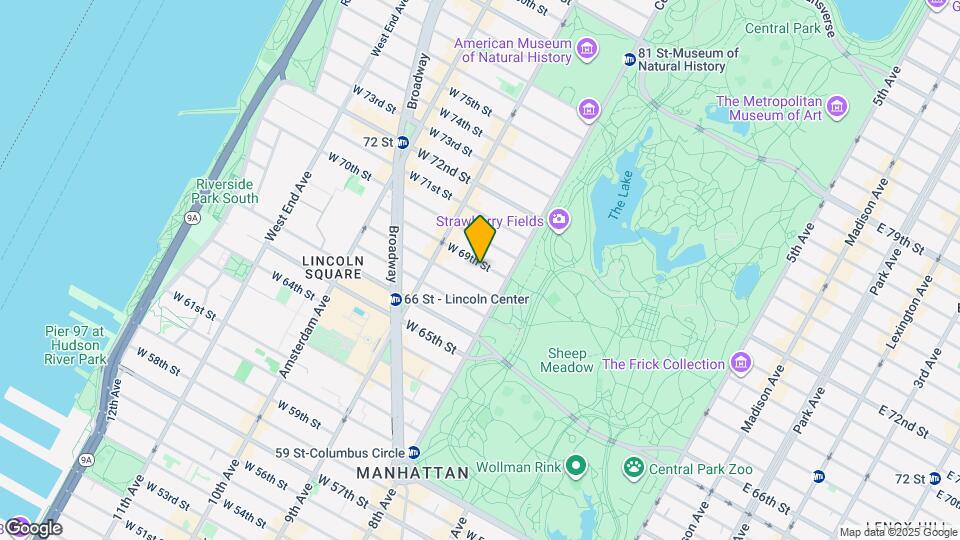 26 W 69th St Mapa y Detalles de la Ubicación