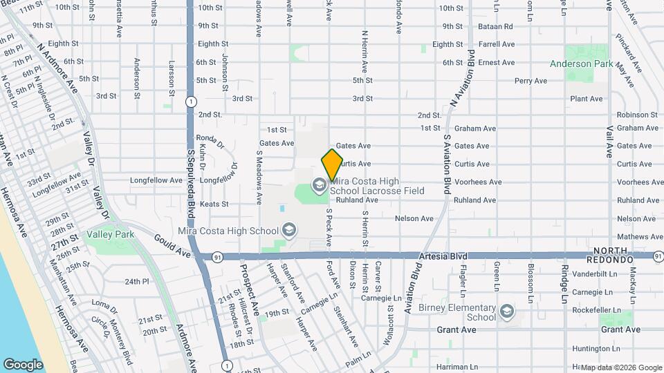 1500 Voorhees Ave Map and Location Details