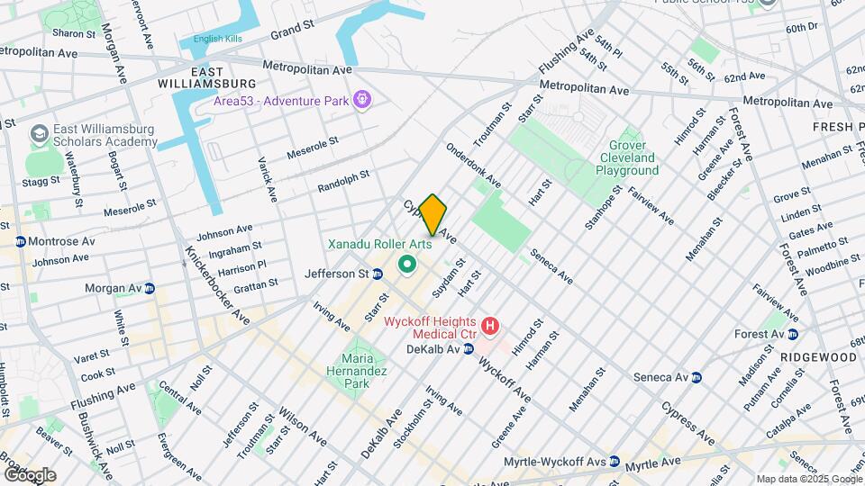 334 Starr St Mapa y Detalles de la Ubicación