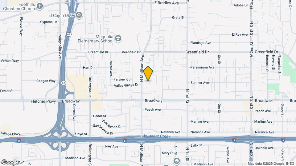 1039 N Mollison Ave Map and Location Details