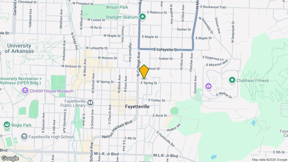 118 E Spring St Map and Location Details