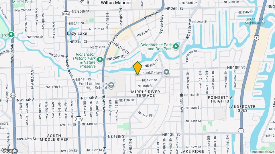 1720 NE 8th Ave Map and Location Details