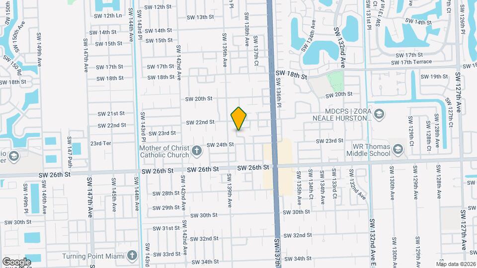 13835 SW 23rd Terrace Map and Location Details