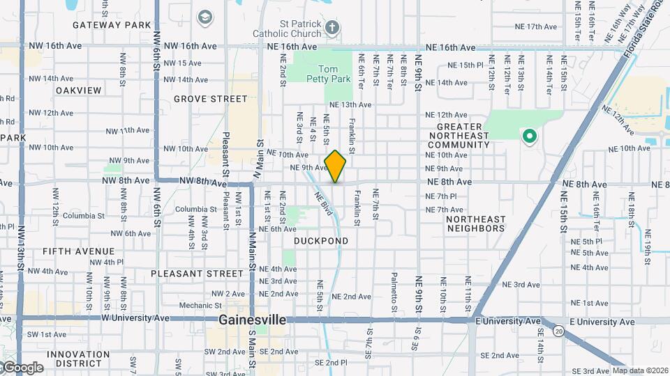 501 NE 8th Ave Map and Location Details